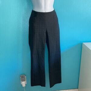 Corey Lynn Calter Womens 10 Grey Lower Rise Crop Trousers Straight Leg Back Zip